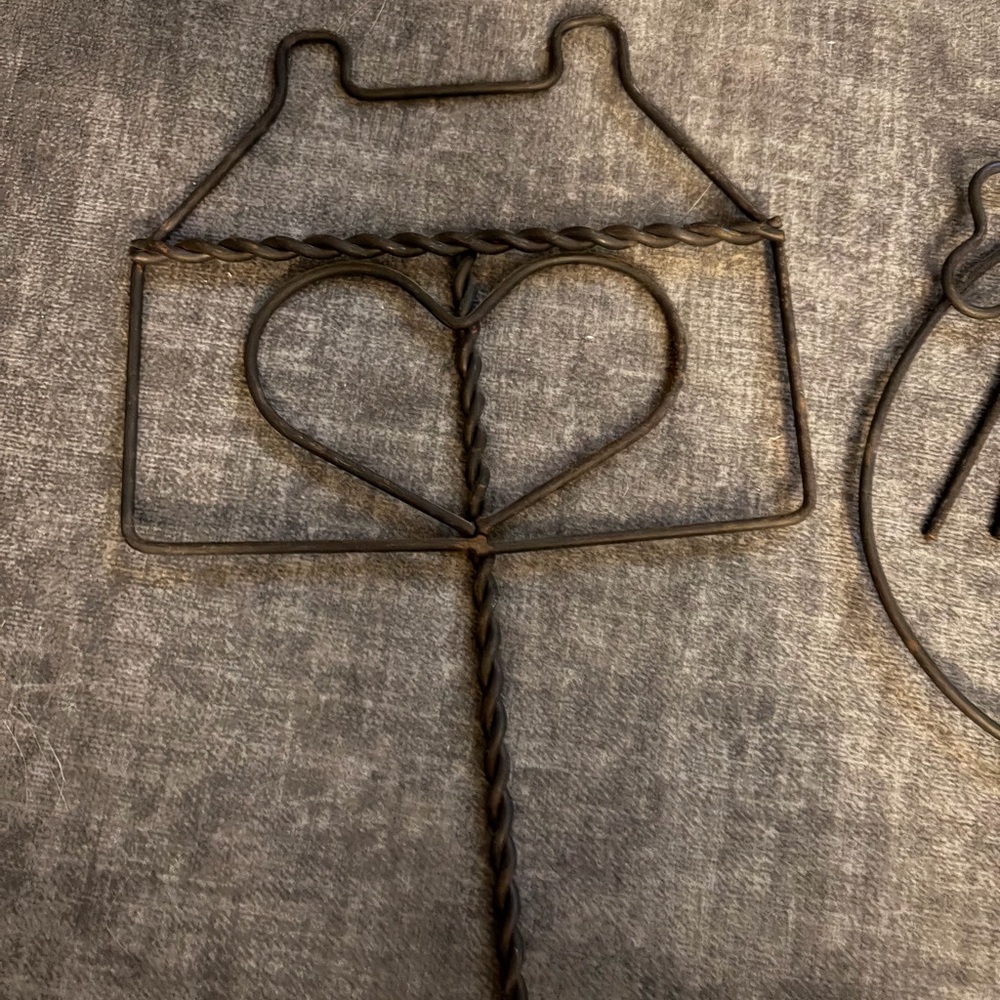 Rustic Heart and Goose Rug Beater Set - Picture 2 of 2